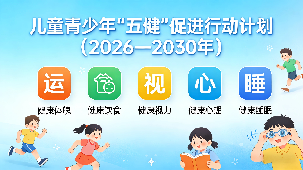 儿童青少年“五健”促进行动计划(2026—2030年) 儿童青少年“五健”促进行动计划(2026—2030年)